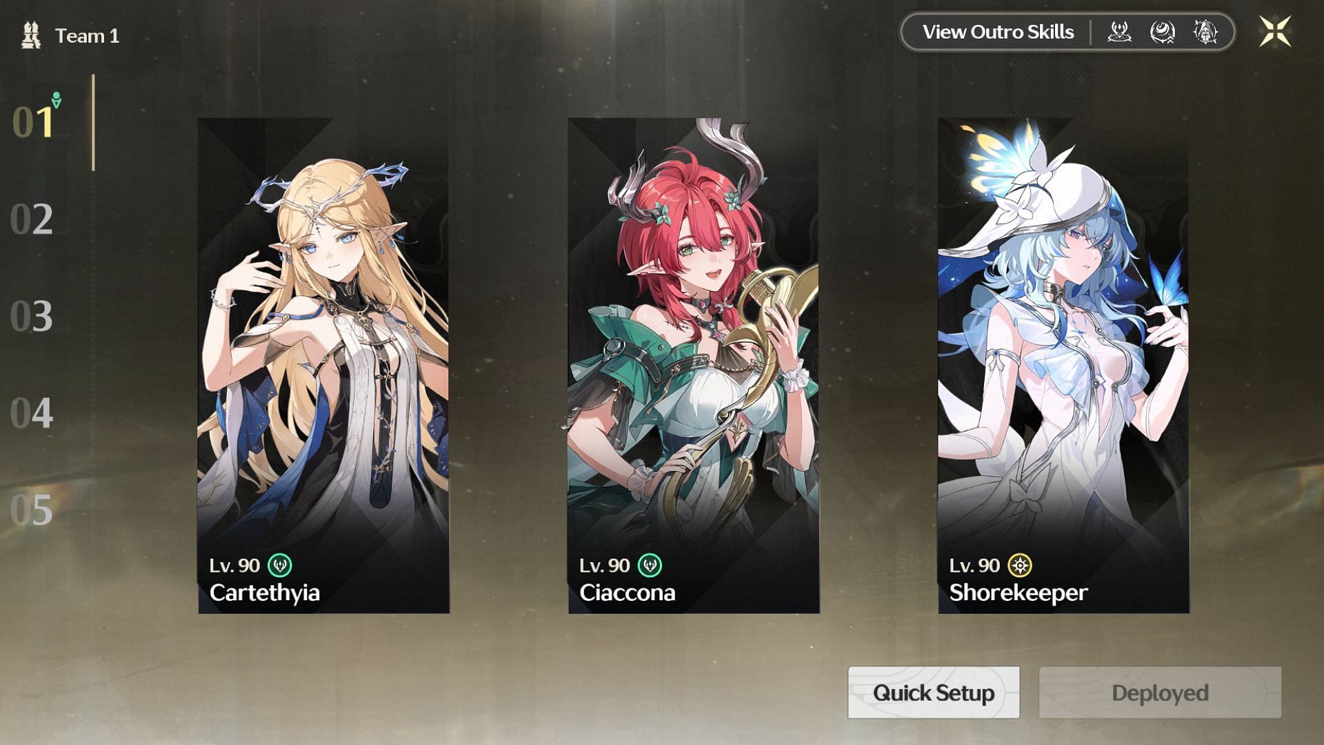 Premium team (Image via Kuro Games)